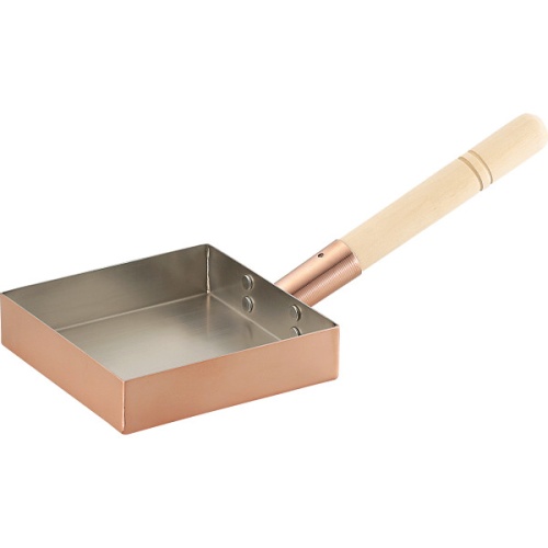 銅製　玉子焼き（１５×１５ｃｍ）＆おろし金セット メイン画像