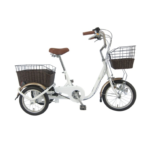【ミムゴ】ロータイプ三輪自転車　ホワイト メイン画像