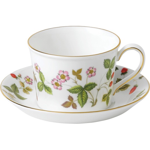 ウェッジウッド　ワイルド　ストロベリー　ティーカップ＆ソーサー（デルフィ）５客セット 画像3