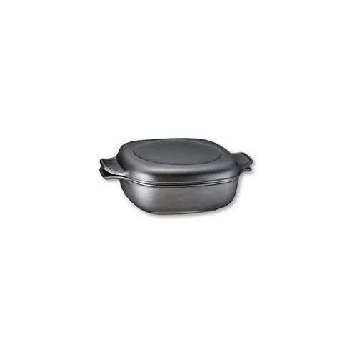 味わい鍋　角型鍋（２４ｃｍ）　容量＝約３．２Ｌ、ミトン・キッチンクロス・レシピ付・ガスコンロ専用 メイン画像