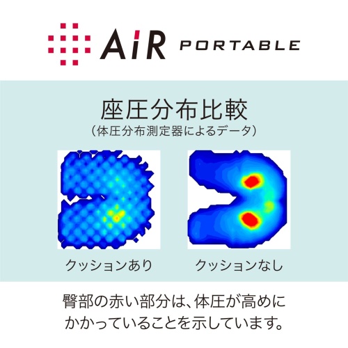 エアーポータブル　クッション　Ｌ 画像4