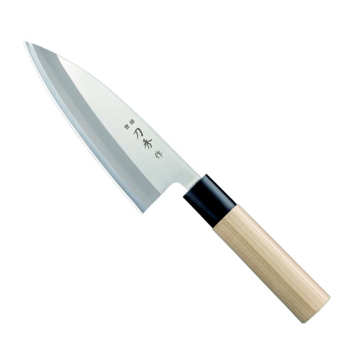 刀秀作 モリブデンバナジウム鋼和包丁 出刃左利き用（150mm）