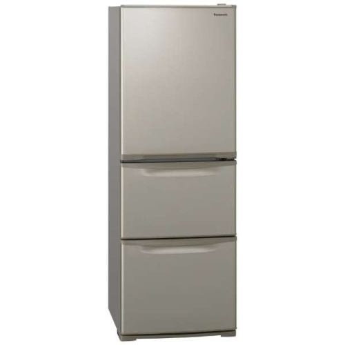 パナソニック　3ドアスリム冷凍冷蔵庫「Cタイプ」　(335L・左開き)　グレイスゴールド