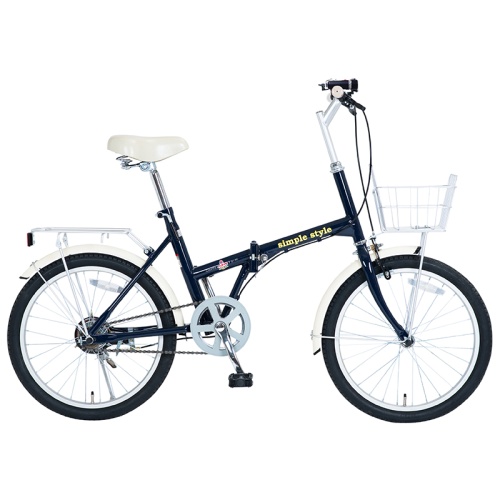 20型折畳自転車 シンプルスタイル H20BS　(ﾗｲﾄ・ｶｷﾞ付) 画像2